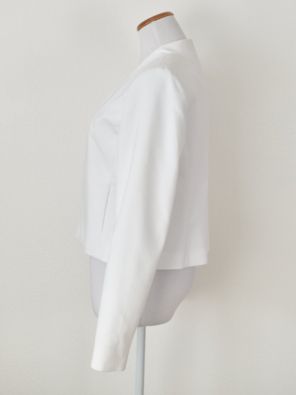 Calvin Klein Open Front Blazer Jacket White - 8 - Picture 4 of 8